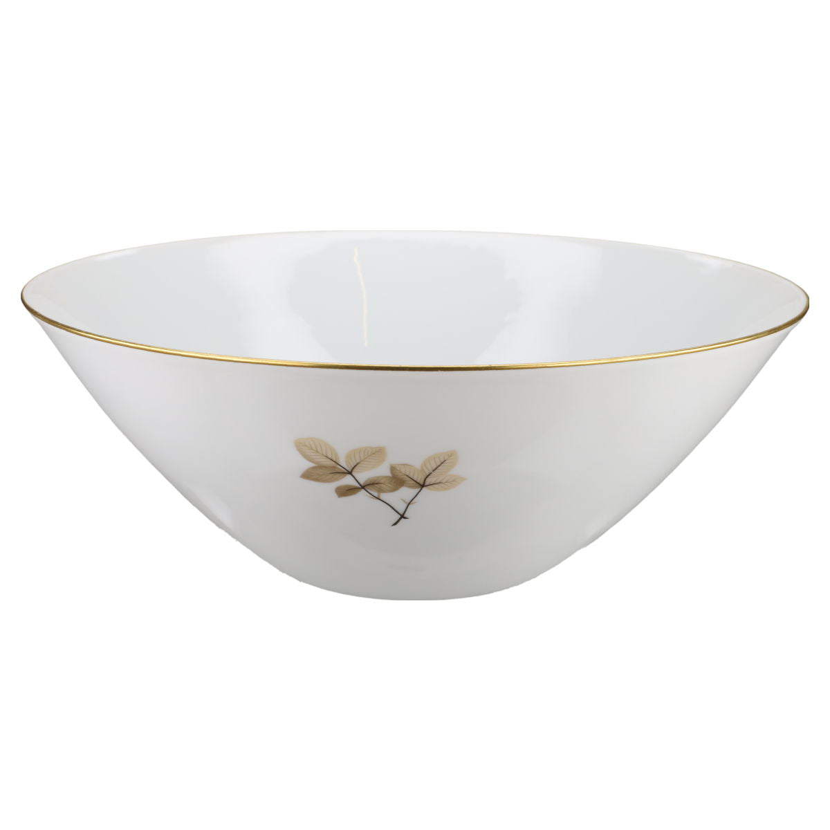 Schüssel groß Rosenthal Form 2000 Schattenrose mit Goldrand
