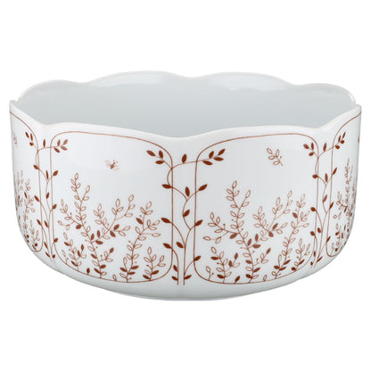 Schüssel groß Tirschenreuth Fleur Blätterzauber - Braun