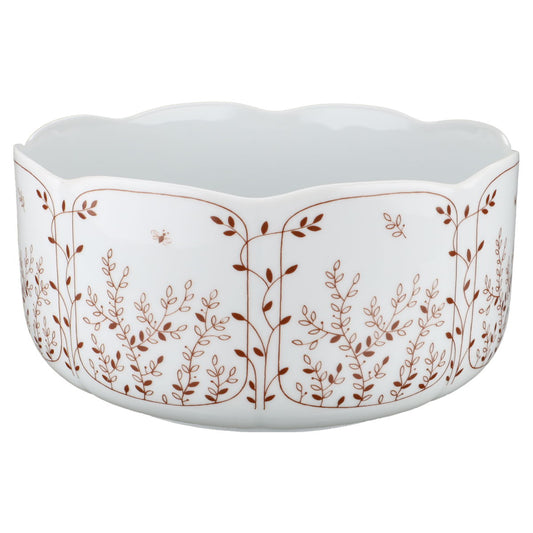 Schüssel groß Tirschenreuth Fleur Blätterzauber - Braun