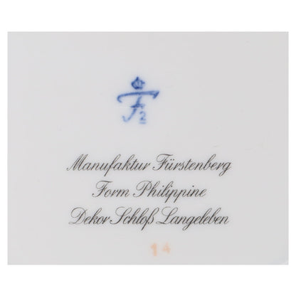 Schüssel mittelgroß Fürstenberg Philippine Schloß Langeleben