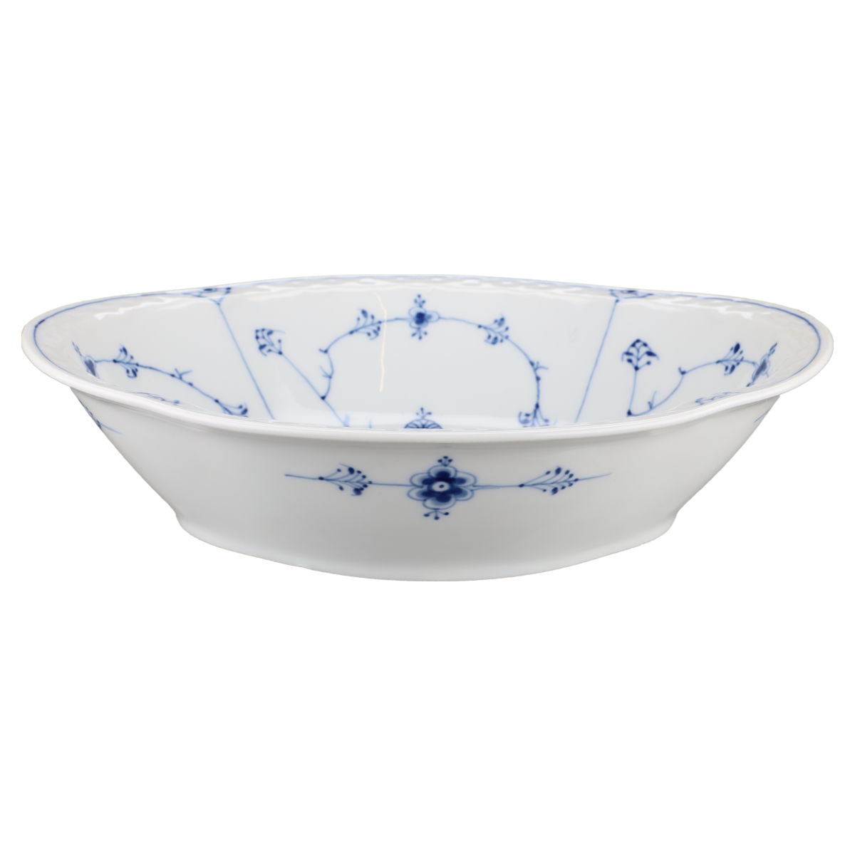 Schüssel mittelgroß oval Modell 12 B Bing & Gröndahl I.Wahl Strohblume / Bla Malet