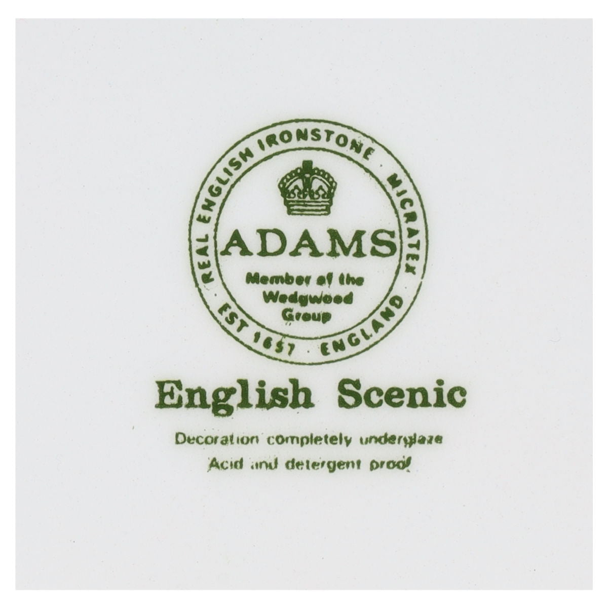 Speiseteller groß Adams English Scenic grün
