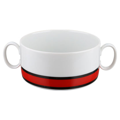 Suppentasse  Thomas Medaillon Rot Schwarz