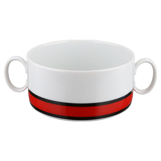 Suppentasse  Thomas Medaillon Rot Schwarz