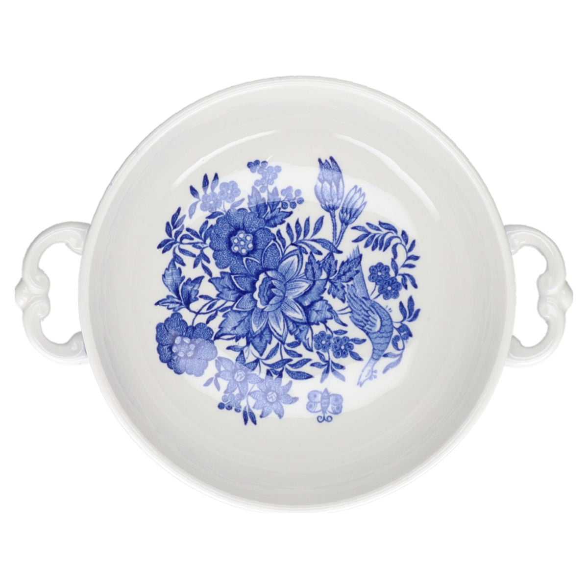 Suppentasse Griff horizontal Villeroy & Boch Fasan blau