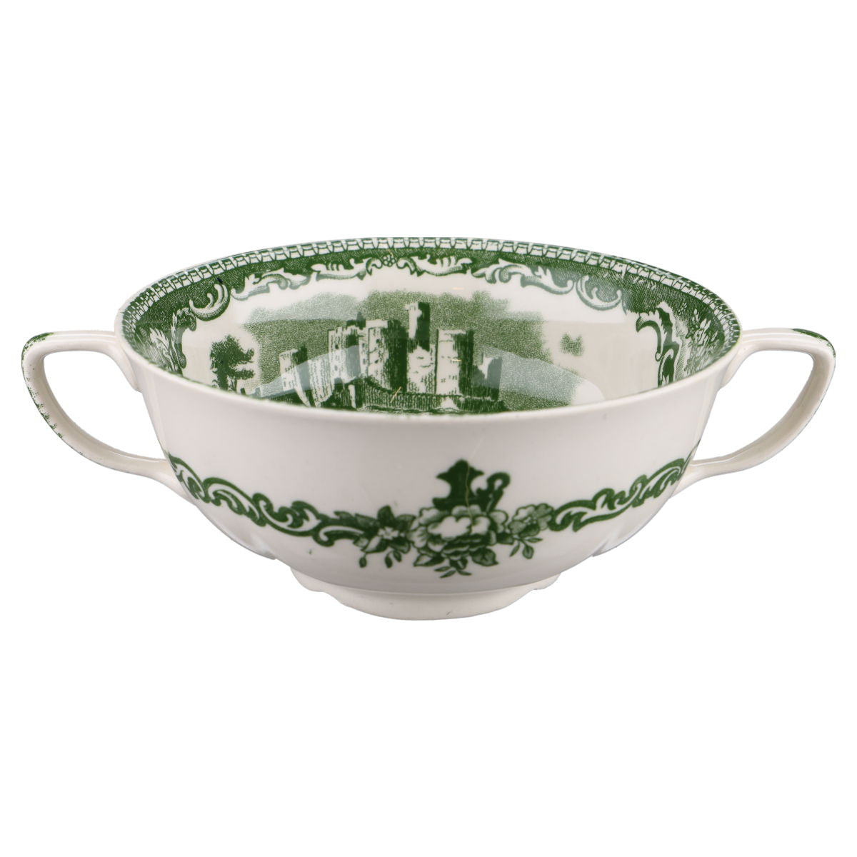 Suppentasse Typ II Johnson Bros Old Britain Castles grün
