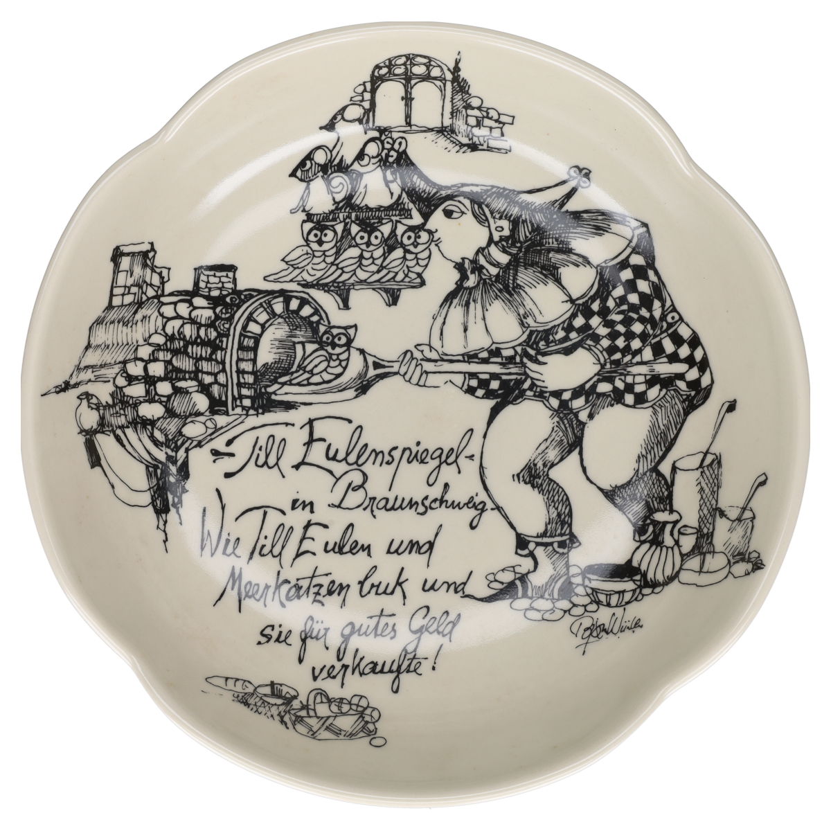 Suppenteller klein Salatteller "Braunschweig" Rosenthal Form ohne Namen Till Eulenspiegel