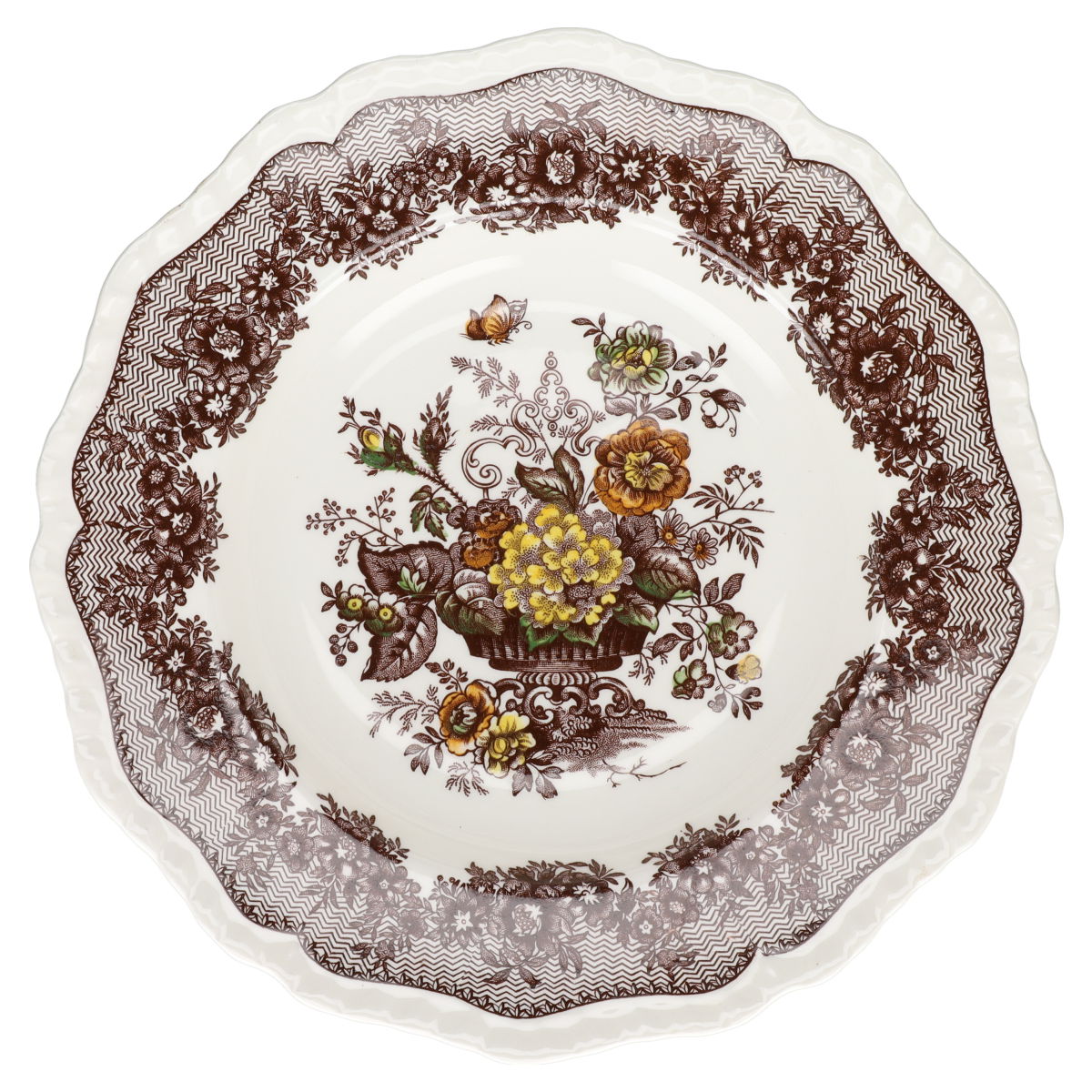 Suppenteller Masons Ascot braun