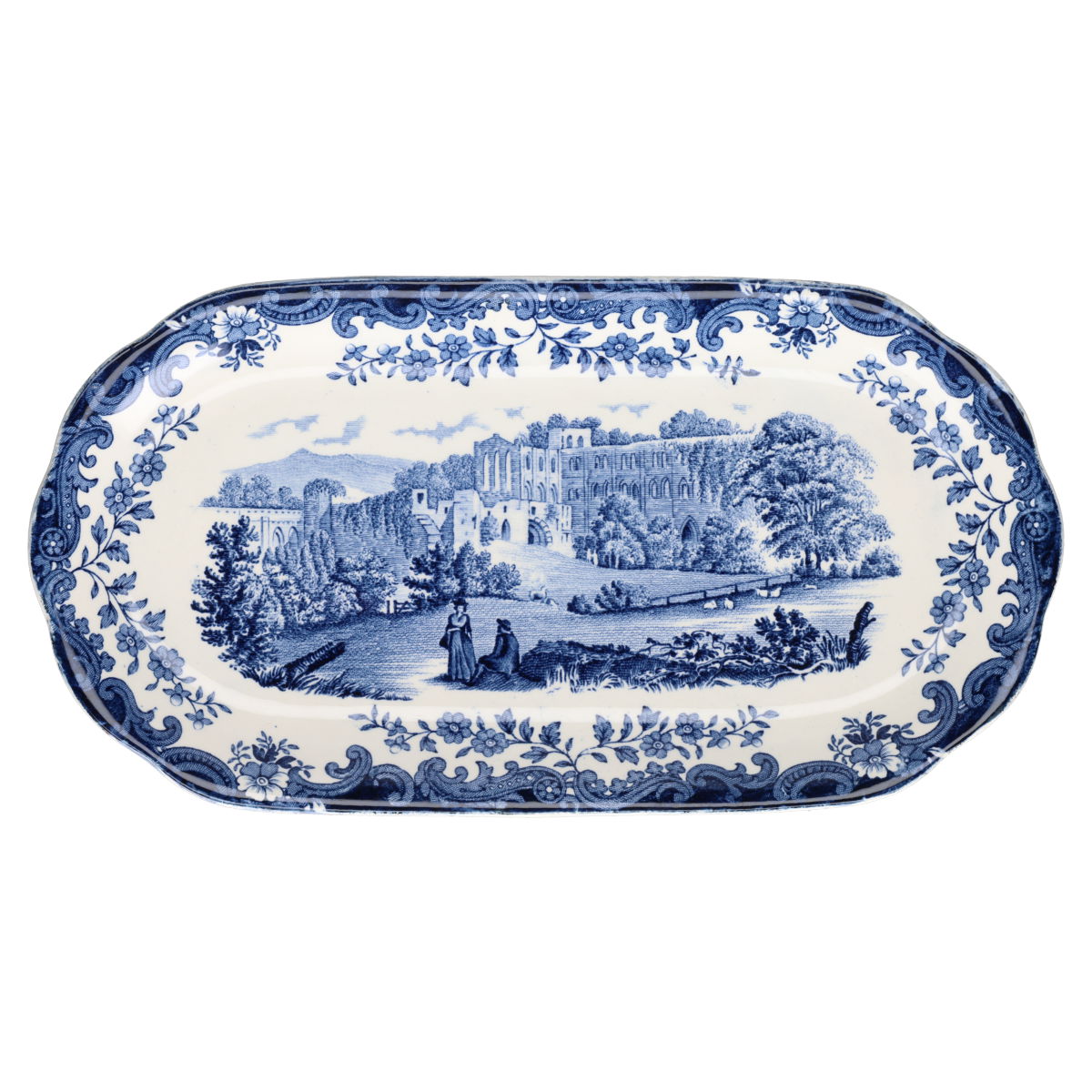 Tablett Milch + Zucker Royal Worcester Avon Scenes Palissy