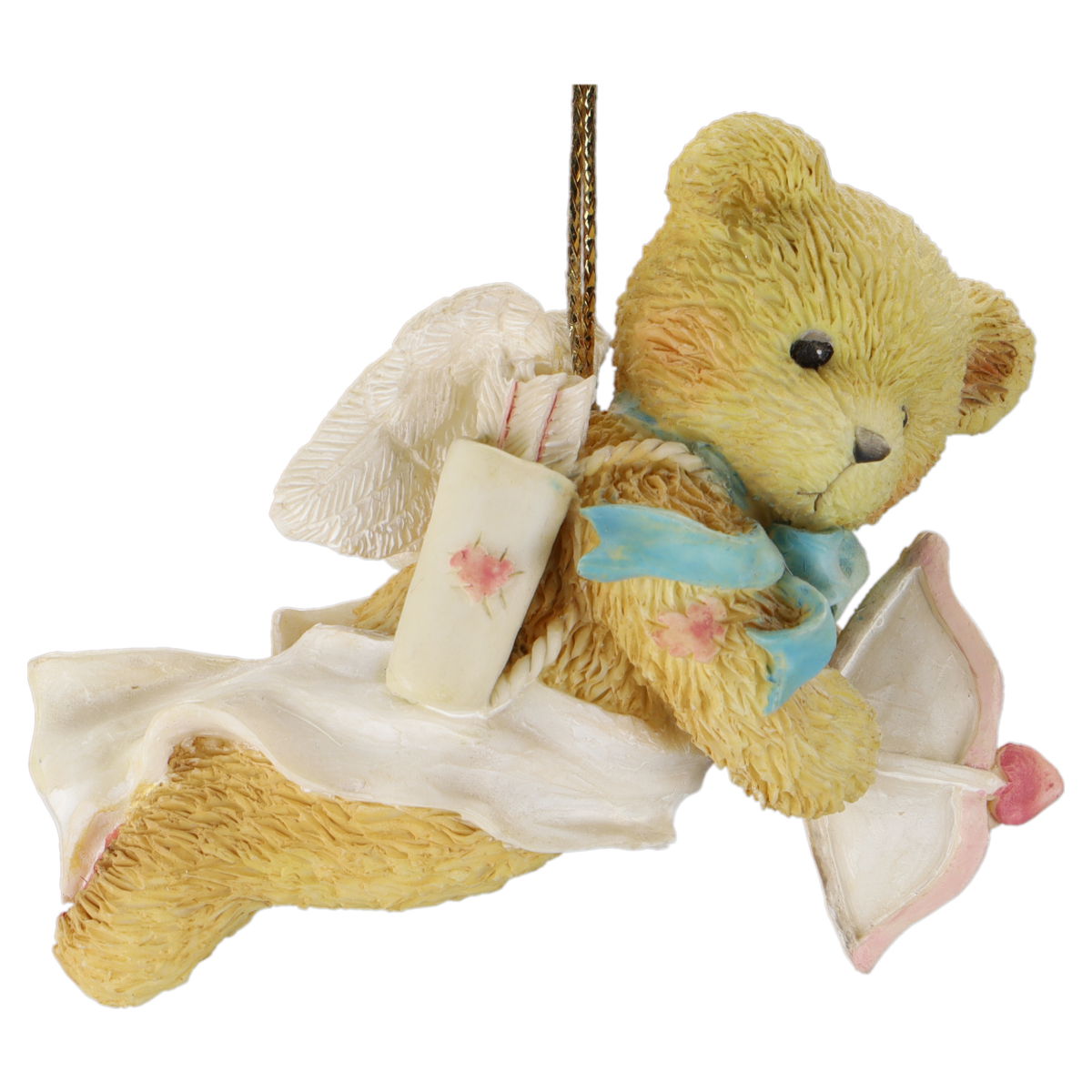 Teddy 103608 "Sending You My Heart" Boy Bear Flying Cupid Enesco Cherished Teddies mit OVP