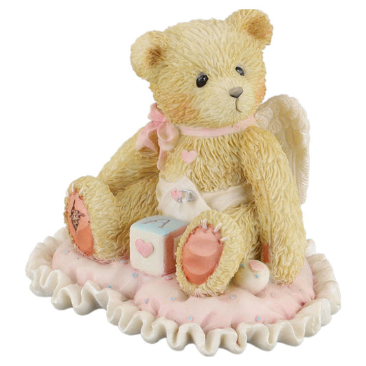 Teddy 103659 "Little Bundle Of Joy" Cupid Baby Boy On Pillow Figurine Enesco Cherished Teddies mit OVP