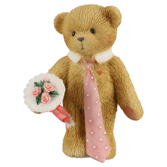 Teddy 107060 "I'm Sweet On You." Boy With Flowers Figurine Enesco Cherished Teddies mit OVP