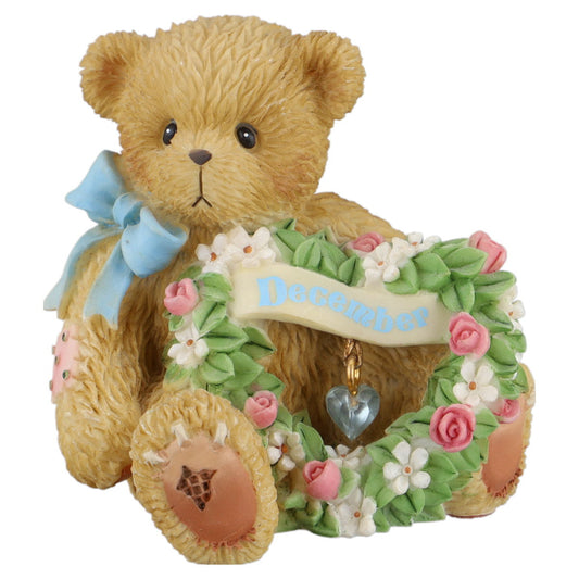 Teddy 111894 "December" Sparkling Hearts December Mini Figurine Enesco Cherished Teddies mit OVP