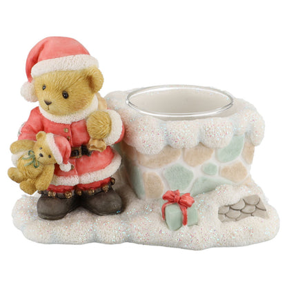 Teddy 118319 Santa Votive Candle Holder Enesco Cherished Teddies mit OVP