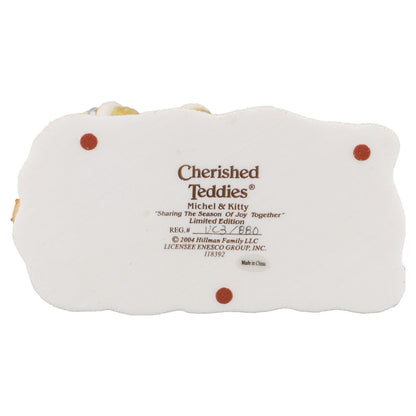 Teddy 118392 Michel & Kitty "Sharing The Season Of Joy Together" Enesco Cherished Teddies mit OVP