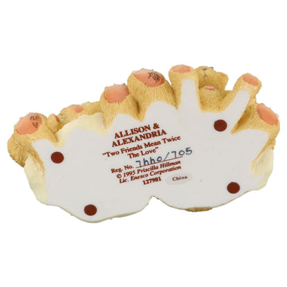 Teddy 127981 Allison And Alexandria Enesco Cherished Teddies mit OVP