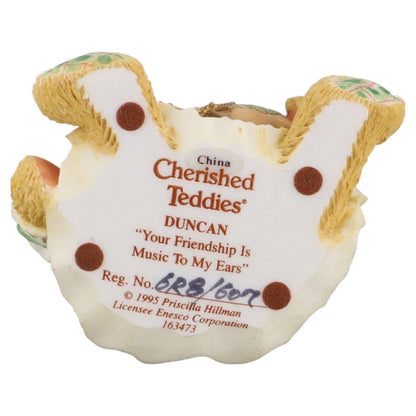 Teddy 163473 Duncan "Your Friendship Is Music To My Ears" Enesco Cherished Teddies mit OVP