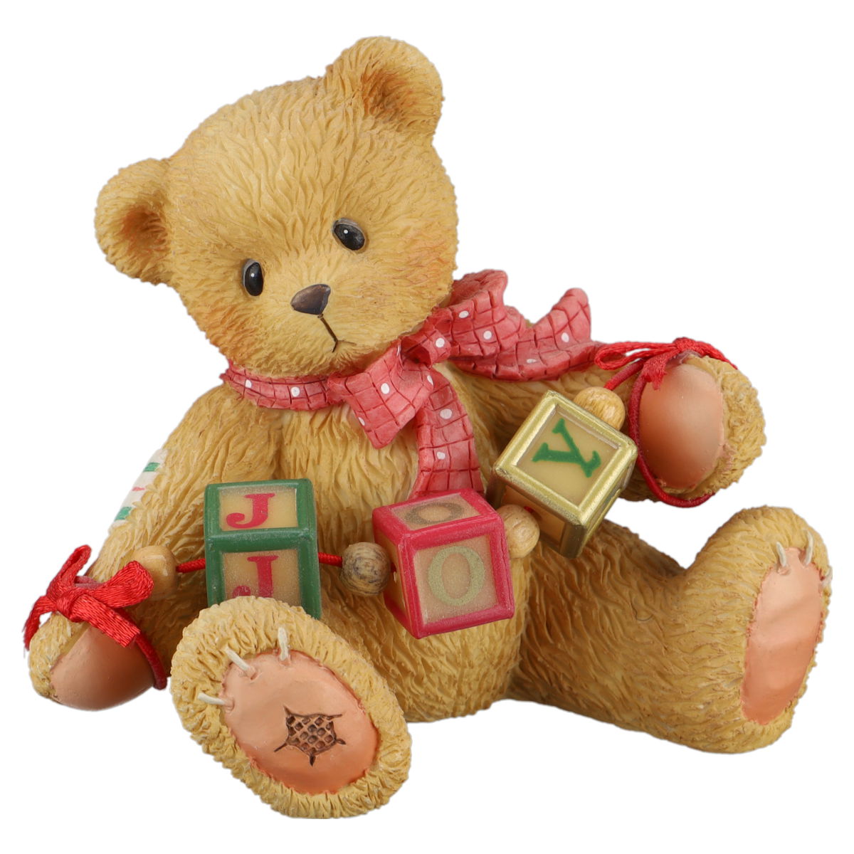 Teddy 176087 Joy "You Always Bring Joy" Bear Holding Joy Blocks Figurine Enesco Cherished Teddies mit OVP