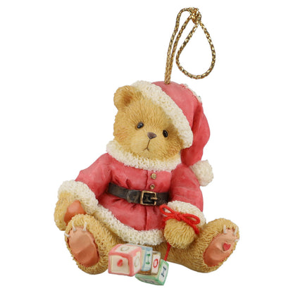 Teddy 176168 Santa With Ho Ho Blocks Enesco Cherished Teddies mit OVP