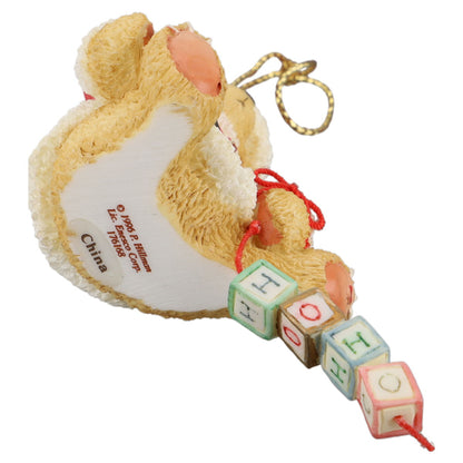 Teddy 176168 Santa With Ho Ho Blocks Enesco Cherished Teddies mit OVP