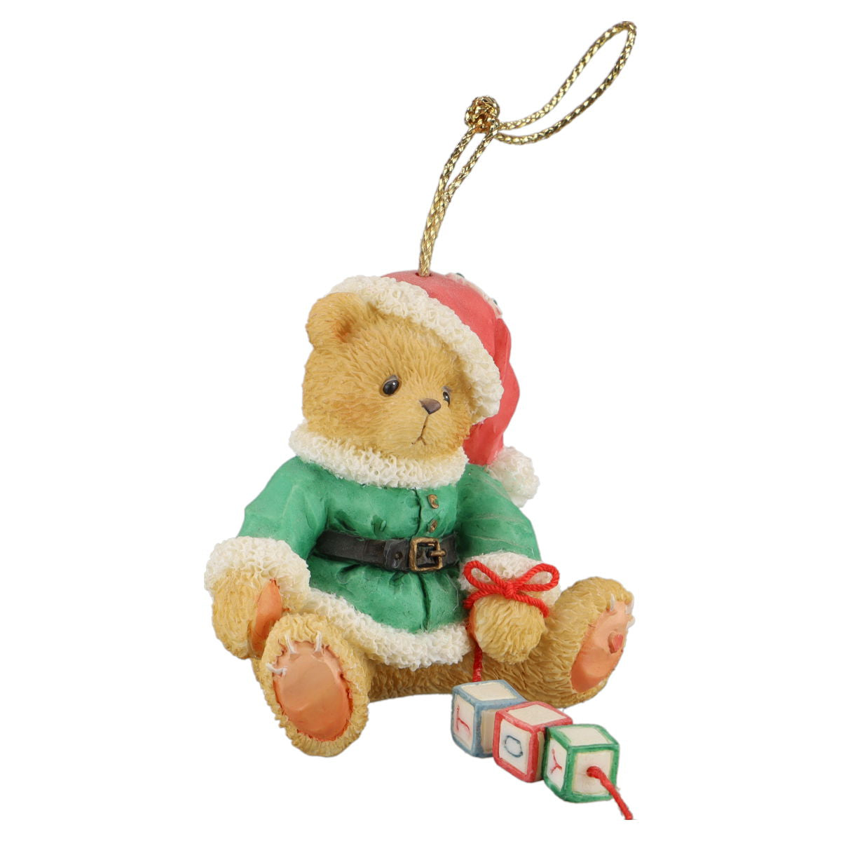 Teddy 176168 Santa With Joy Blocks Enesco Cherished Teddies mit OVP