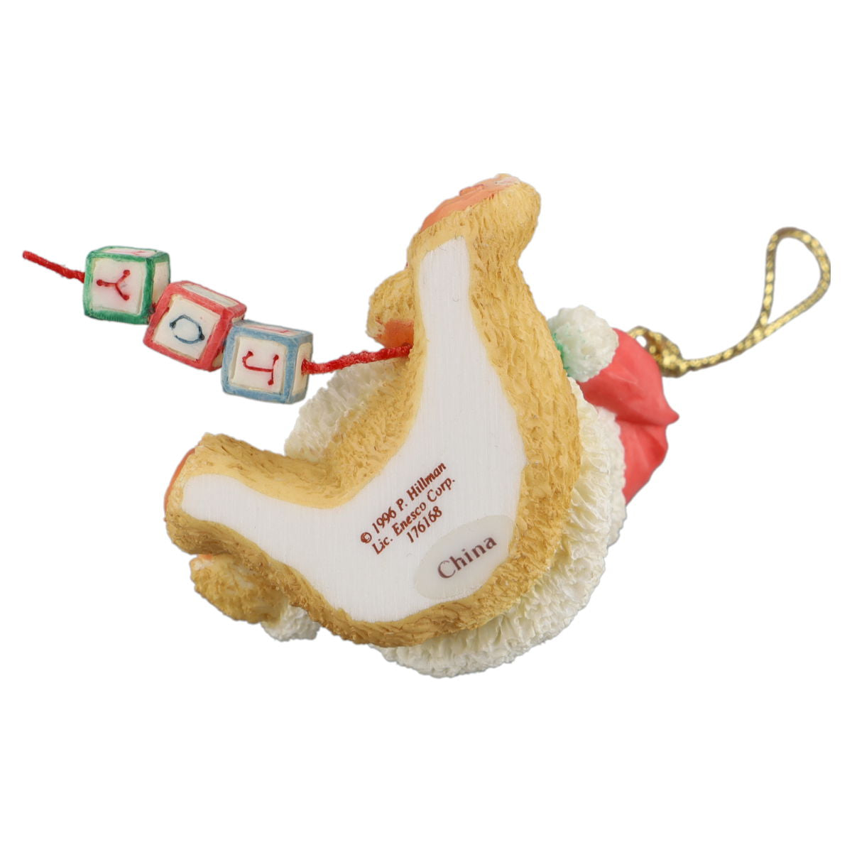 Teddy 176168 Santa With Joy Blocks Enesco Cherished Teddies mit OVP