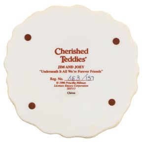 Teddy 203513 Jim And Joey "Underneath It All We're Forever Friends" Enesco Cherished Teddies mit OVP