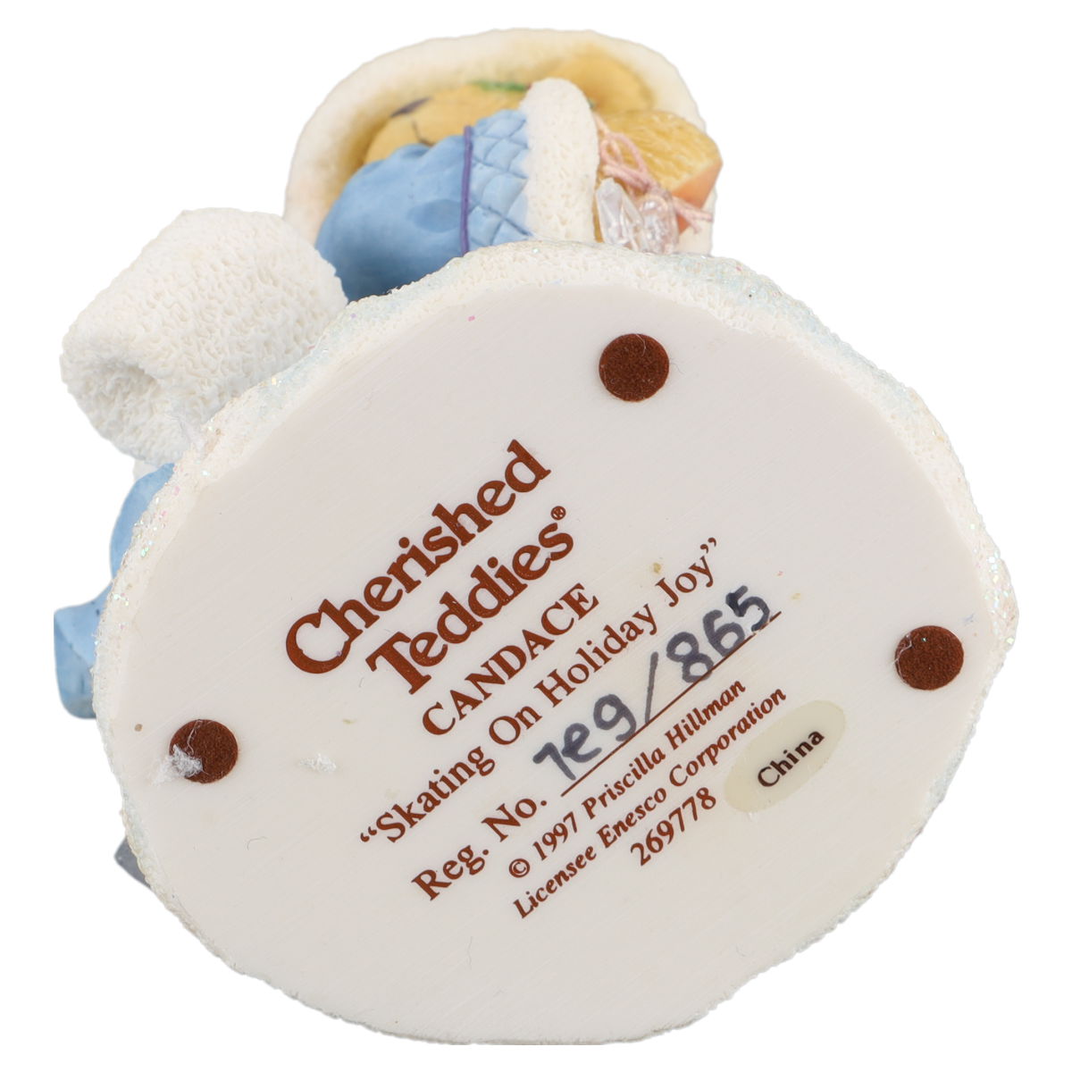 Teddy 269778 Candace "Skating On Holiday Joy" Girl Ice Skating Figurine Enesco Cherished Teddies mit OVP