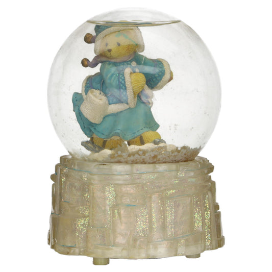 Teddy 272884 Winter Bear Festival Waterball Musical "Let It Snow" Enesco Cherished Teddies mit OVP