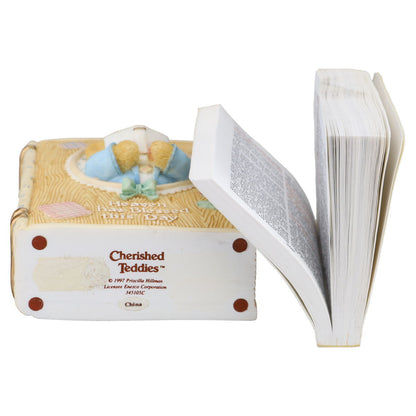 Teddy 345105C Boy Inspirational Bible Holder With Bible Enesco Cherished Teddies mit OVP