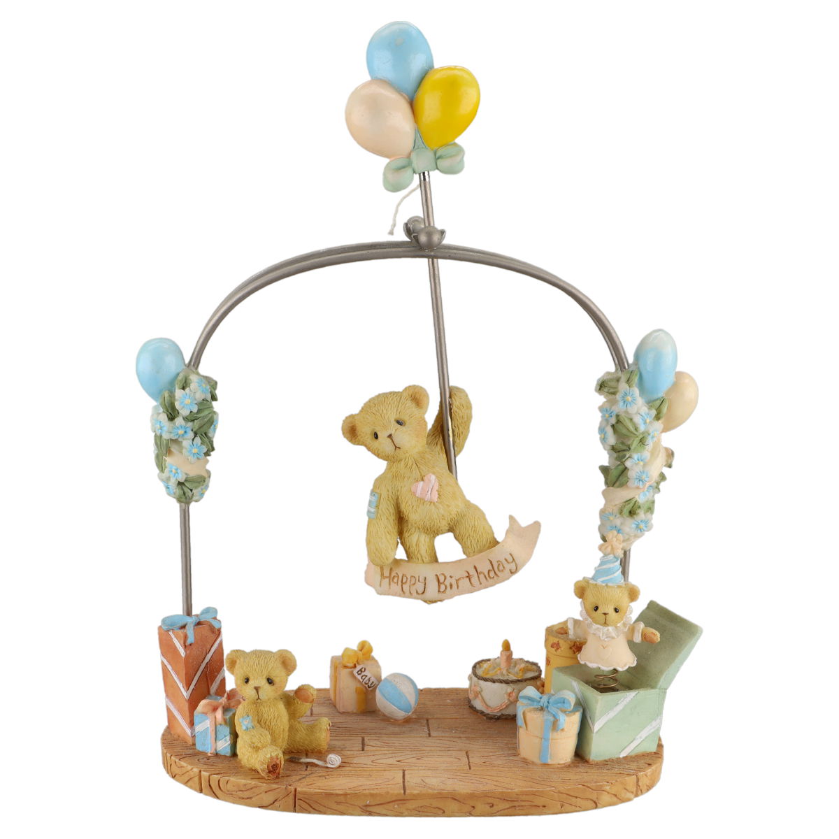 Teddy 4001936 Swing 'N Sway Teddies Happy Birthday Pendulum Figurine Enesco Cherished Teddies mit OVP