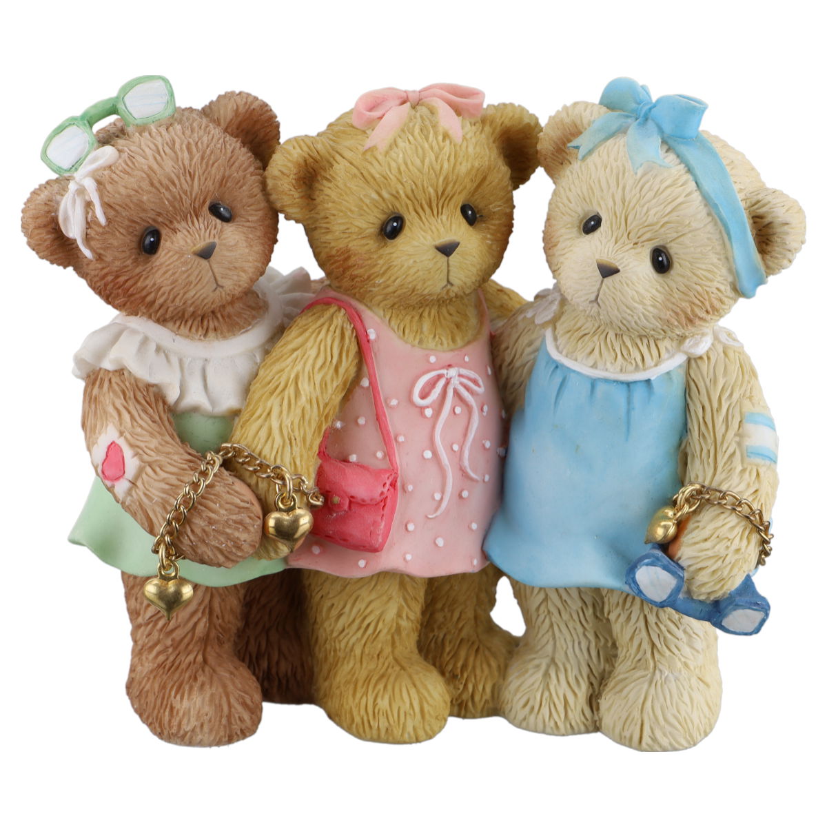 Teddy 4002832 Liza, Barbie & Ashlyn "Friends Are Forever In Your Heart" Enesco Cherished Teddies mit OVP