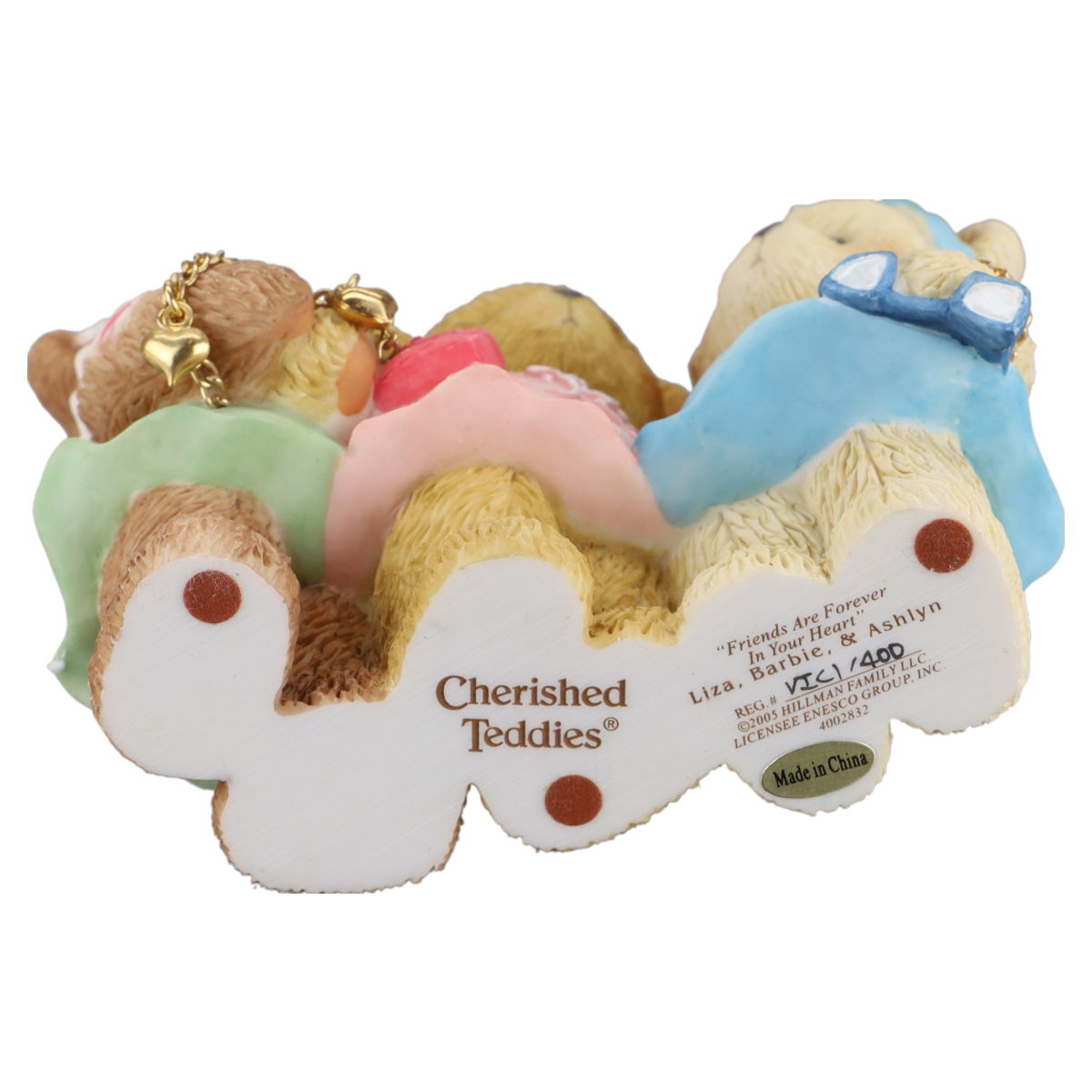 Teddy 4002832 Liza, Barbie & Ashlyn "Friends Are Forever In Your Heart" Enesco Cherished Teddies mit OVP