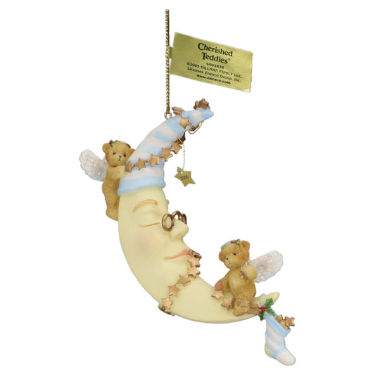 Teddy 4002835 Dated 2005 Bear/ Moon Hanging Ornament Enesco Cherished Teddies mit OVP