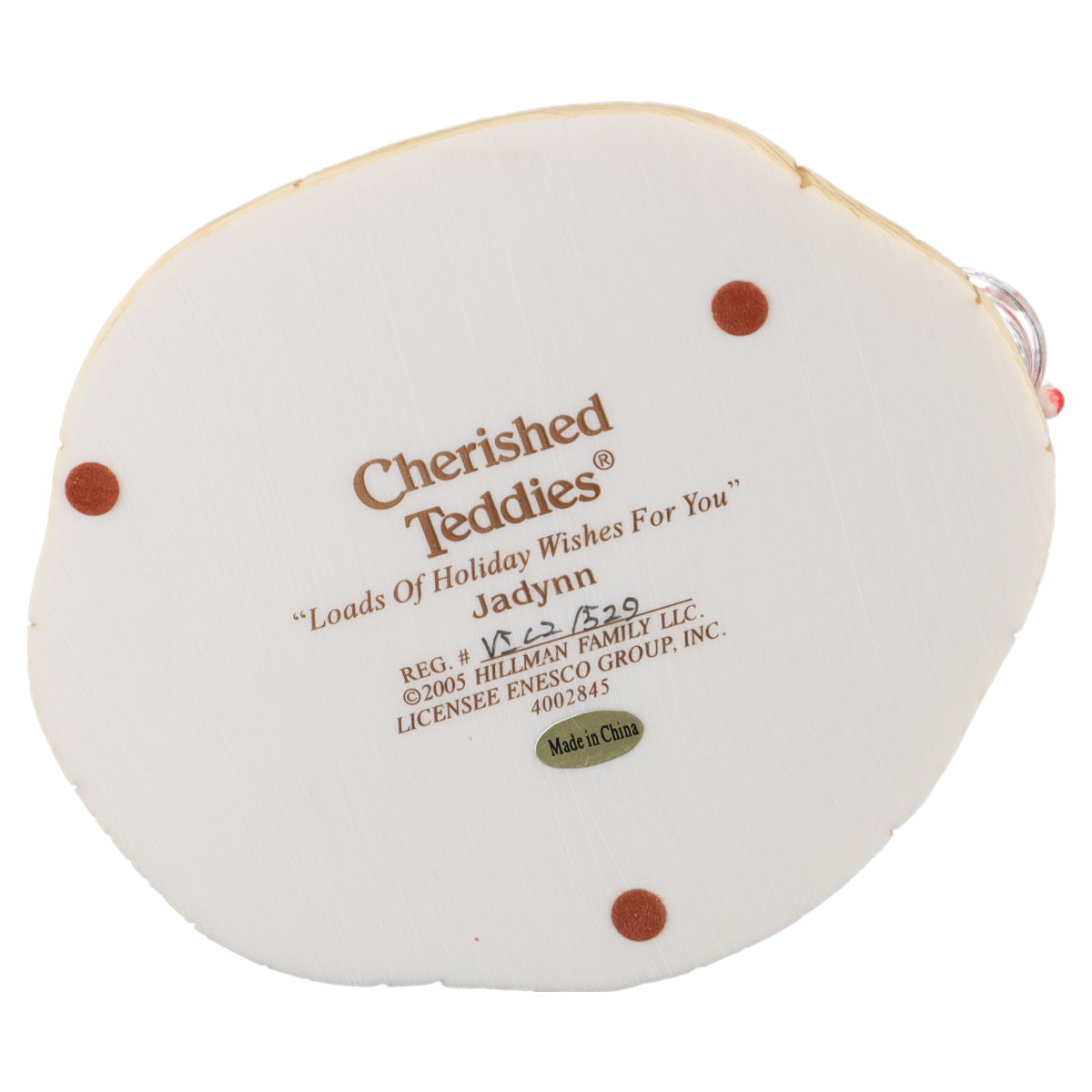 Teddy 4002845 Jadynn "Loads Of Holiday Wishes For You" Enesco Cherished Teddies mit OVP