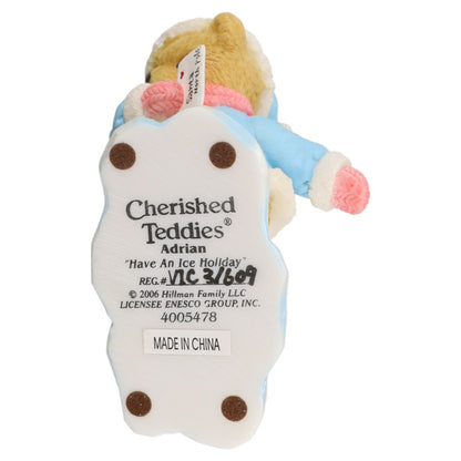 Teddy 4005478 Adrian "Have An Ice Holiday" Bear Ice Skating Enesco Cherished Teddies mit OVP