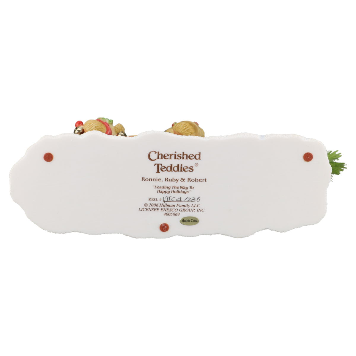 Teddy 4005869 Ronnie, Ruby & Robert Enesco Cherished Teddies mit OVP