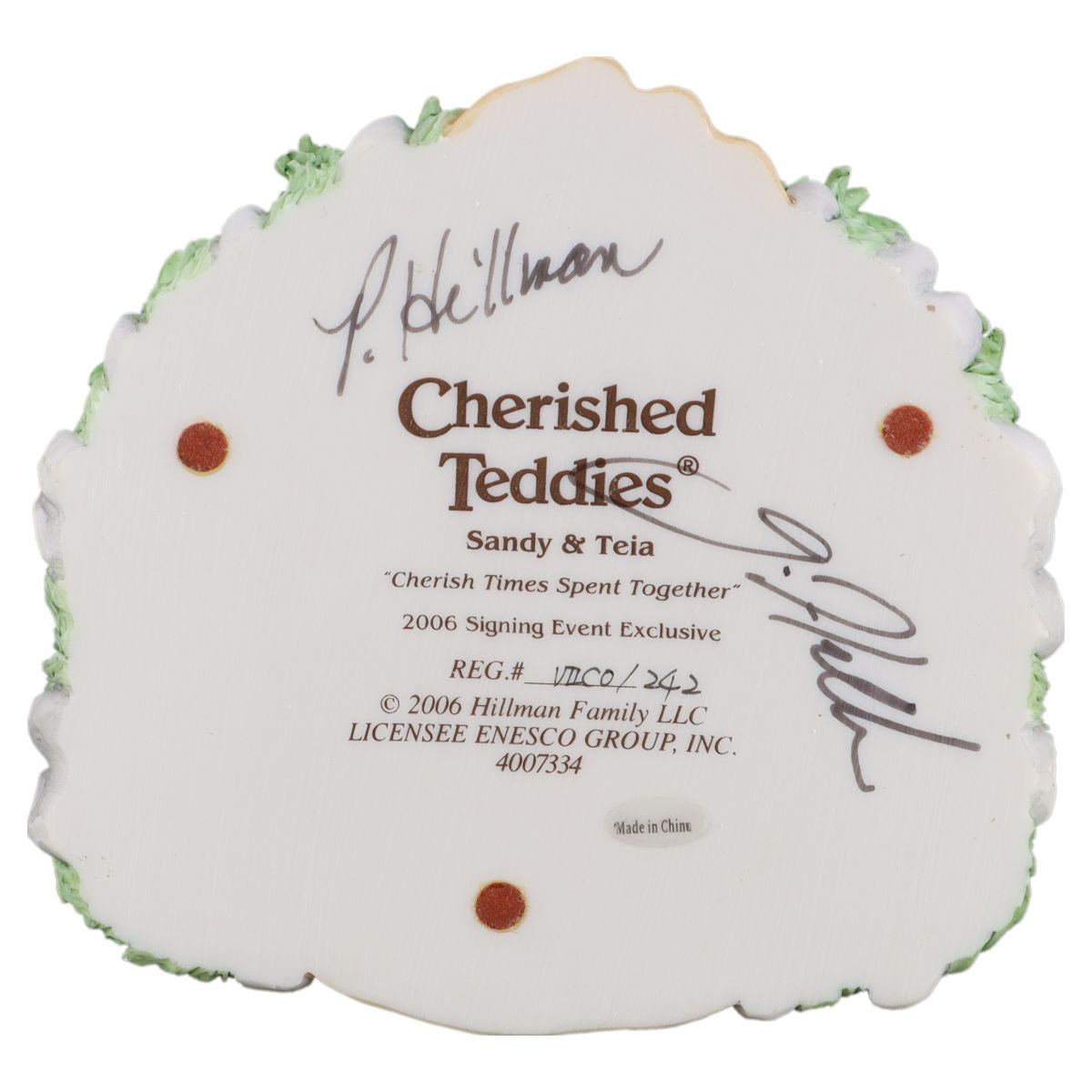 Teddy 4007334 Sandy & Teia "Cherish Times Spent Together" Enesco Cherished Teddies mit OVP