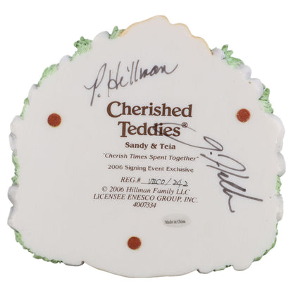 Teddy 4007334 Sandy & Teia "Cherish Times Spent Together" Enesco Cherished Teddies mit OVP