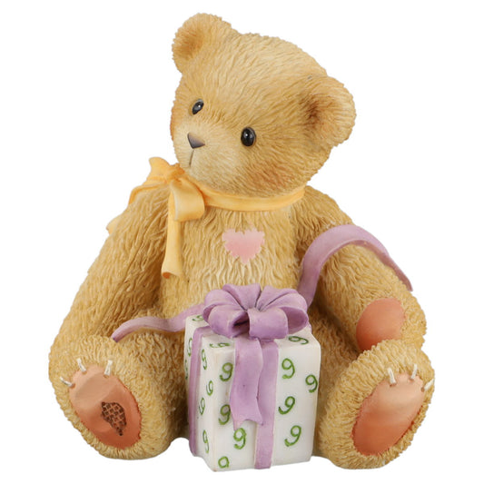 Teddy 466255 "Being Nine Is Really Fine!" Age 9 Figurine Enesco Cherished Teddies mit OVP
