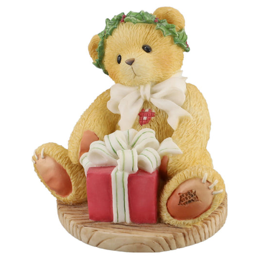 Teddy 475602 Margy "I'm Wrapping Up A Little Holiday Joy To Send Your Way" Enesco Cherished Teddies