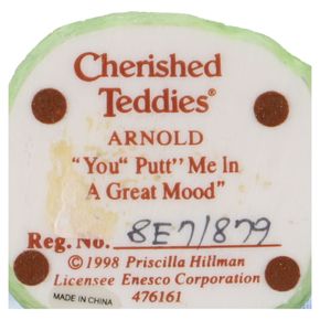Teddy 476161 Arnold "You 'Putt' Me In A Great Mood" Boy Golfer Figurine Enesco Cherished Teddies mit OVP
