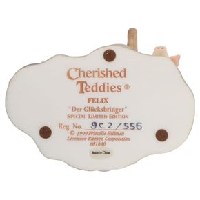 Teddy 601640 Felix "Der Glücksbringer" Special Limited Edition Enesco Cherished Teddies mit OVP