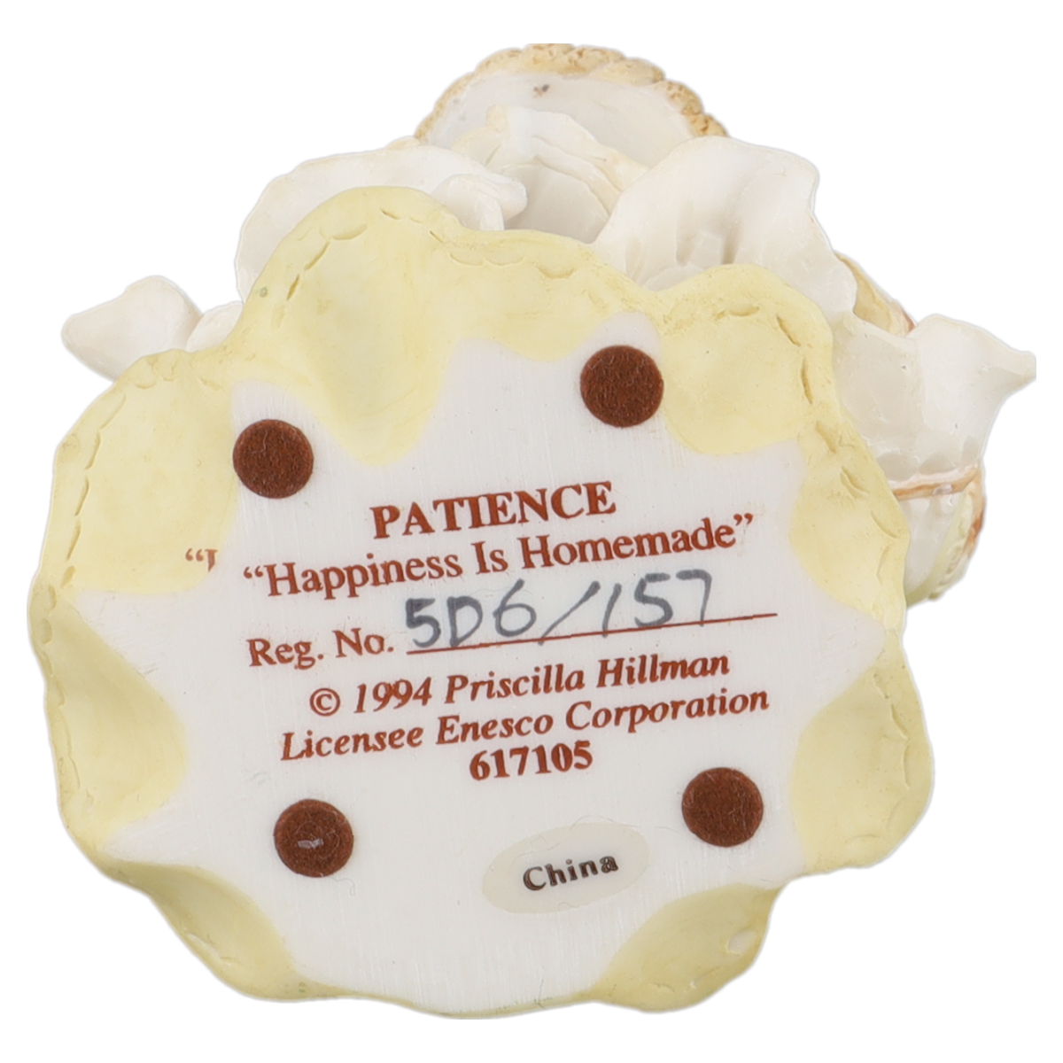 Teddy 617105 Patience "Happiness Is Homemade" Enesco Cherished Teddies mit OVP