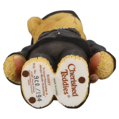 Teddy 706868 Bobby "A Good Friendship Is Always Worth Protecting" Enesco Cherished Teddies mit OVP