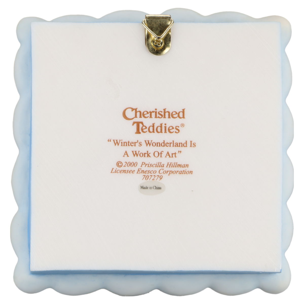 Teddy 707279 "Winter's Wonderland Is A Work Of Art" Winter Shadow Box Enesco Cherished Teddies mit OVP