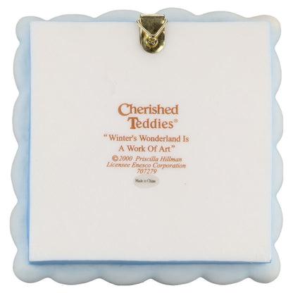 Teddy 707279 "Winter's Wonderland Is A Work Of Art" Winter Shadow Box Enesco Cherished Teddies mit OVP