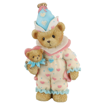 Teddy 726729 Jordan Abbey Press Valentine Clown Figurine Enesco Cherished Teddies mit OVP