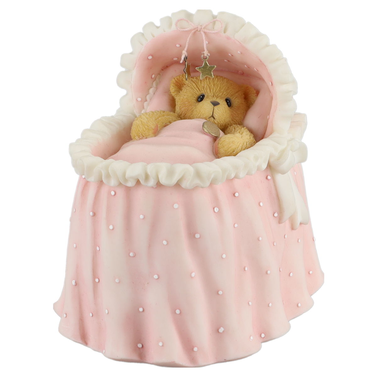 Teddy 745073E "It's A Girl" Baby Girl In Bassinet Figurine Enesco Cherished Teddies mit OVP