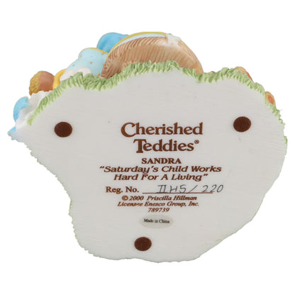 Teddy 789739 Sandra "Saturday's Child Works Hard For A Living" Enesco Cherished Teddies mit OVP